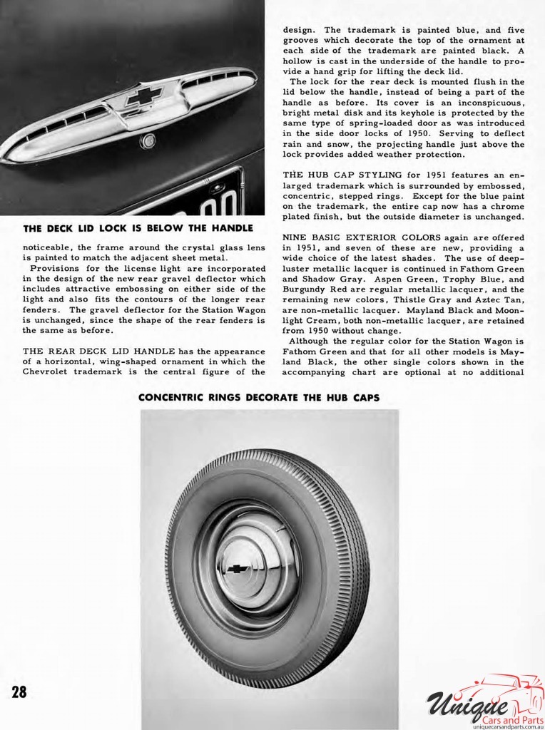 1951 Chevrolet Engineering Features Booklet Page 27
